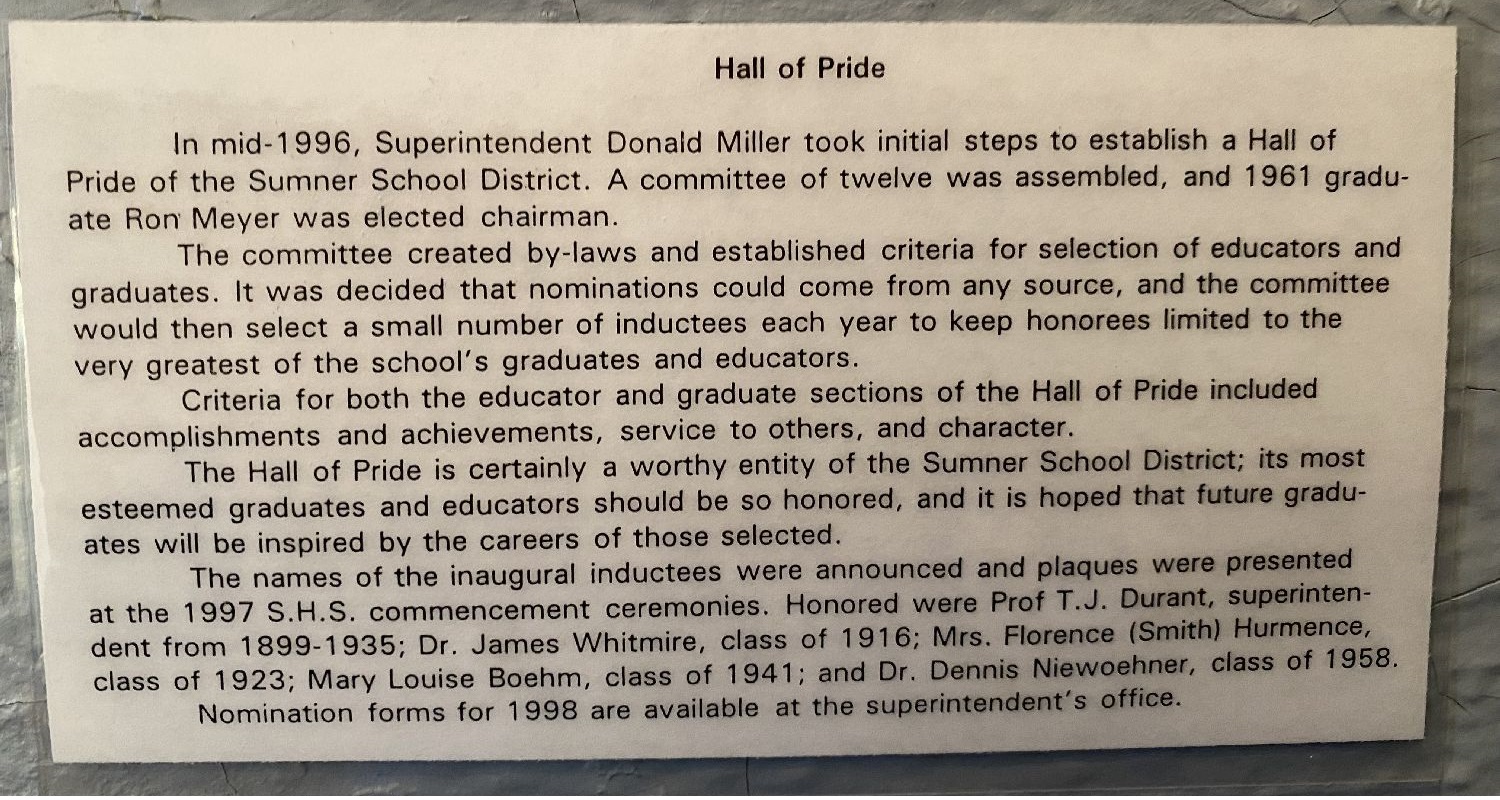 Sumner Hall of Pride